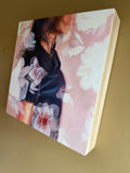 Original art for sale at UGallery.com | Haircut by Kristen Brown | $475 | oil painting | 10' h x 10' w | thumbnail 2
