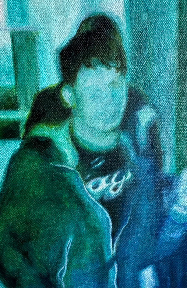 Left and Leaving by Kristen Brown |  Closeup View of Artwork 