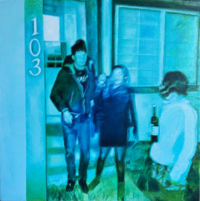 Original art for sale at UGallery.com | Left and Leaving by Kristen Brown | $1,350 | oil painting | 24' h x 24' w