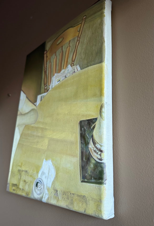 Quiet Corners by Kristen Brown |  Side View of Artwork 