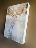 Original art for sale at UGallery.com | Winter Mornings by Kristen Brown | $325 | oil painting | 7' h x 5' w | thumbnail 2