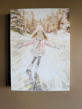 Original art for sale at UGallery.com | Winter Mornings by Kristen Brown | $325 | oil painting | 7' h x 5' w | thumbnail 3