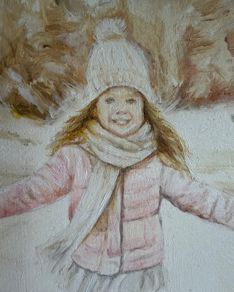 Winter Mornings by Kristen Brown |  Closeup View of Artwork 