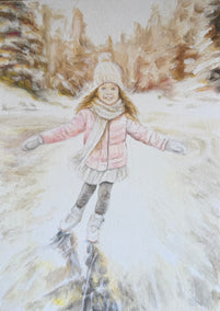 oil painting by Kristen Brown titled Winter Mornings