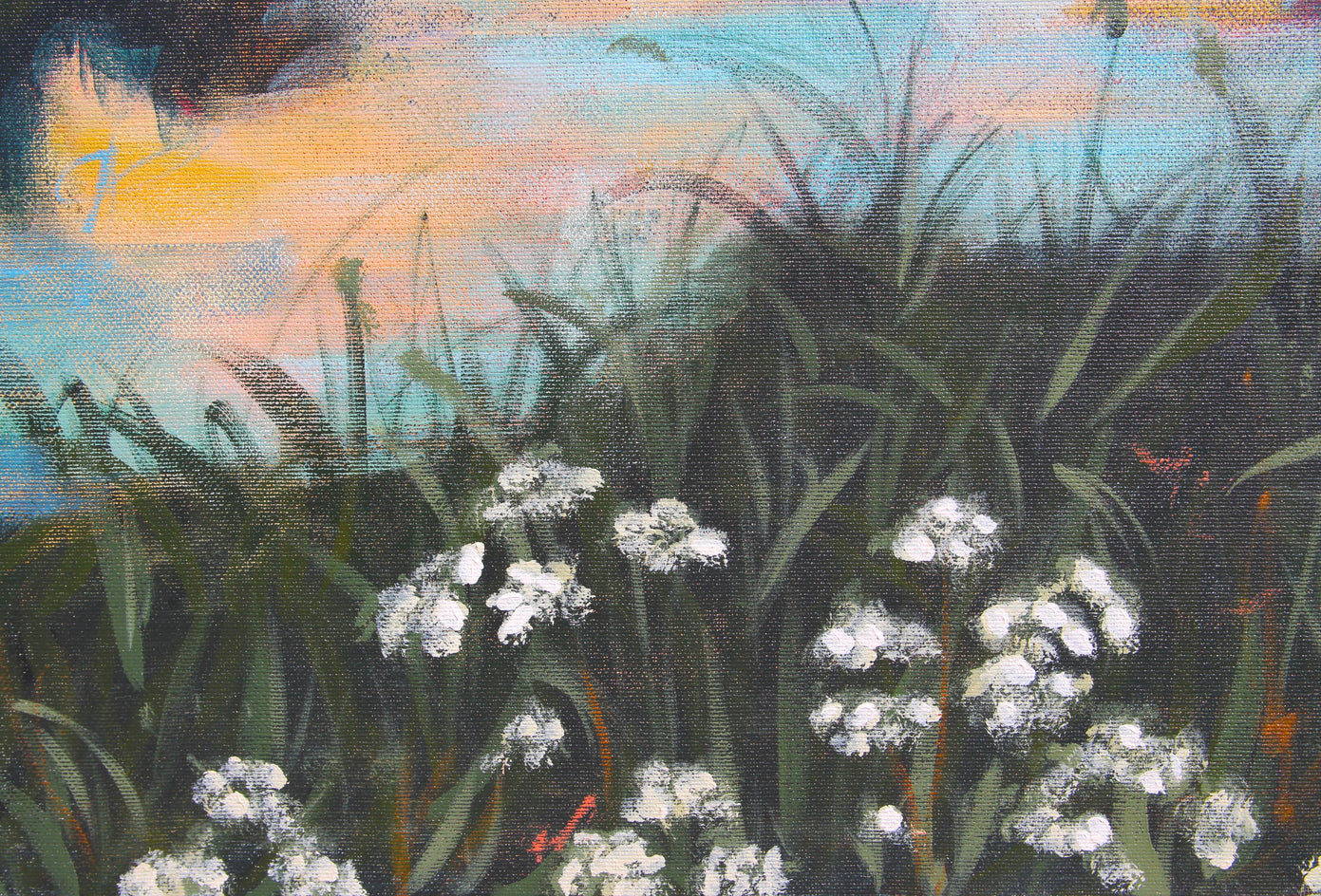 Beneath the Colorful Waters by Kristina Ingvarsson |  Closeup View of Artwork 