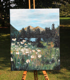Original art for sale at UGallery.com | In the Fields of Our Memory by Kristina Ingvarsson | $620 | acrylic painting | 20' h x 16' w | thumbnail 3