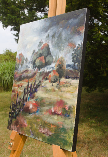 Right Before We Awaken by Kristina Ingvarsson |  Side View of Artwork 