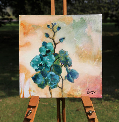 Blue Orchid by Kristina Ingvarsson |  Context View of Artwork 