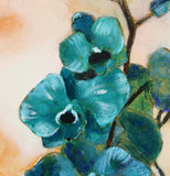 Original art for sale at UGallery.com | Blue Orchid by Kristina Ingvarsson | $235 | oil painting | 10' h x 10' w | thumbnail 4