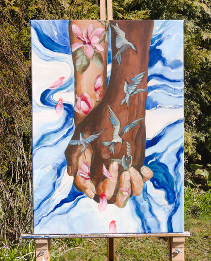 Holding You Through Every Season by Kristina Ingvarsson |  Context View of Artwork 