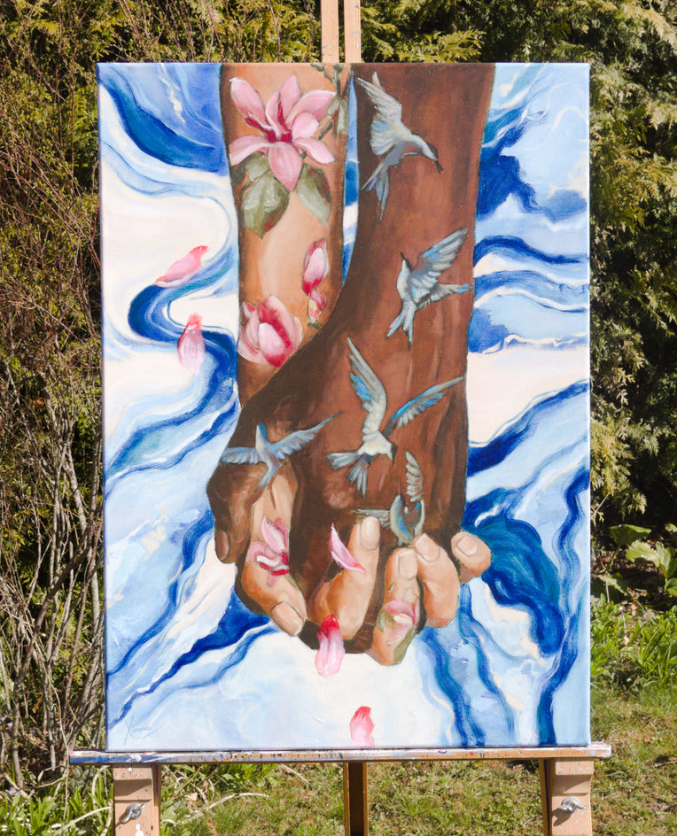 Holding You Through Every Season by Kristina Ingvarsson |  Context View of Artwork 