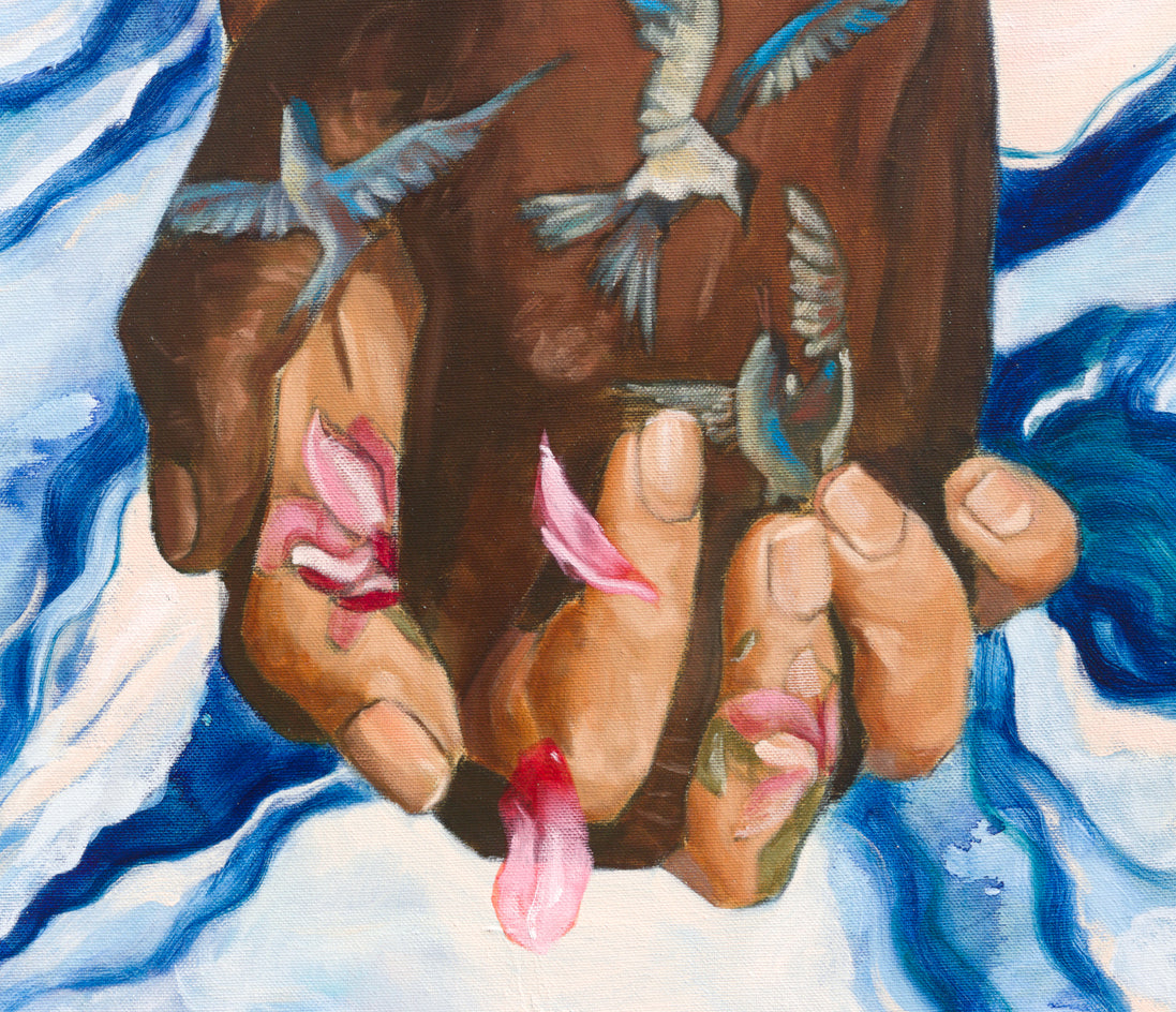 Holding You Through Every Season by Kristina Ingvarsson |  Closeup View of Artwork 