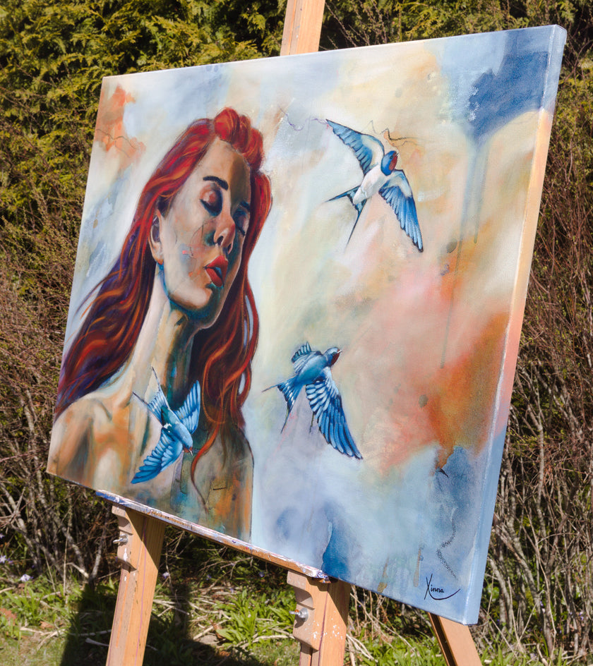 If You Only Knew What We Dreamed Of by Kristina Ingvarsson |  Side View of Artwork 