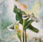 Original art for sale at UGallery.com | Kalla by Kristina Ingvarsson | $235 | oil painting | 10' h x 10' w | thumbnail 1