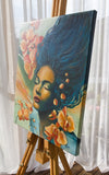Original art for sale at UGallery.com | Let There Be Light Within My Soul by Kristina Ingvarsson | $625 | oil painting | 20' h x 16' w | thumbnail 2