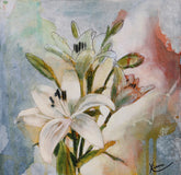 Original art for sale at UGallery.com | Lily by Kristina Ingvarsson | $235 | oil painting | 10' h x 10' w | thumbnail 1