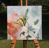 Original art for sale at UGallery.com | My Darling Lilly by Kristina Ingvarsson | $235 | oil painting | 10' h x 10' w | thumbnail 3