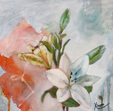 Original art for sale at UGallery.com | My Darling Lilly by Kristina Ingvarsson | $235 | oil painting | 10' h x 10' w | thumbnail 1
