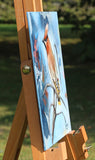 Original art for sale at UGallery.com | Silktail by Kristina Ingvarsson | $200 | oil painting | 9' h x 7' w | thumbnail 2