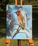 Original art for sale at UGallery.com | Silktail by Kristina Ingvarsson | $200 | oil painting | 9' h x 7' w | thumbnail 3