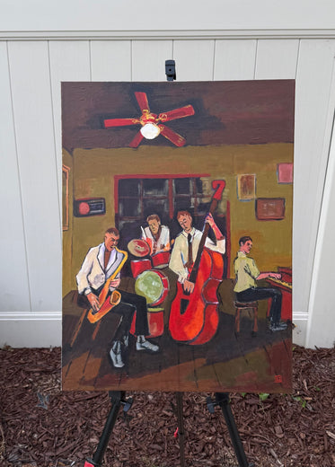 Jazz Rehearsal by Laura (Yi Zhen) Chen |  Context View of Artwork 