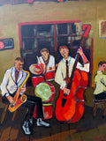 Original art for sale at UGallery.com | Jazz Rehearsal by Laura (Yi Zhen) Chen | $950 | acrylic painting | 24' h x 18' w | thumbnail 4