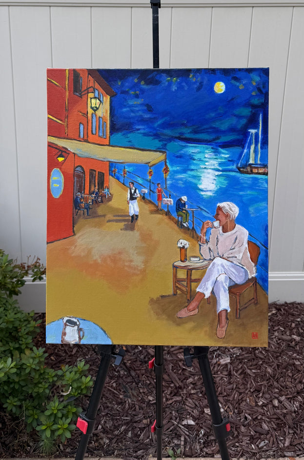 Solitude by the Sea by Laura (Yi Zhen) Chen |  Context View of Artwork 