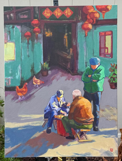 The Chess Players by Laura (Yi Zhen) Chen |  Context View of Artwork 
