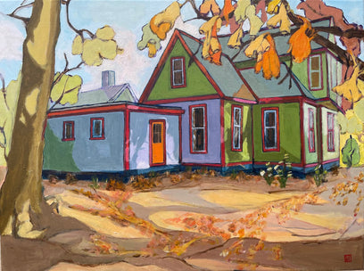 The House with Red Trims by Laura (Yi Zhen) Chen | Artwork Main Image