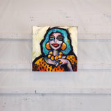 Original art for sale at UGallery.com | Carmen by Lee Smith | $450 | mixed media artwork | 12' h x 12' w | thumbnail 3