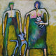 Original art for sale at UGallery.com | Go for a Walk by Lee Smith | $600 | acrylic painting | 16' h x 16' w | thumbnail 1