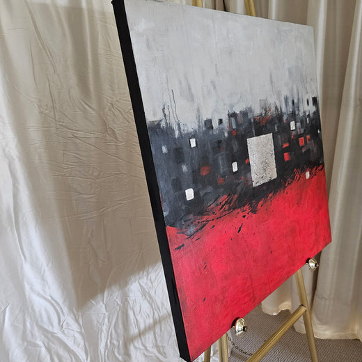 Bright Water by Leslie Ann Butler |  Side View of Artwork 