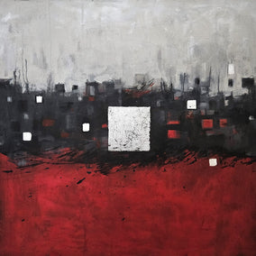 acrylic painting by Leslie Ann Butler titled Bright Water