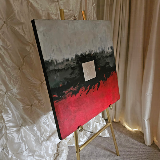 Firestorm by Leslie Ann Butler |  Side View of Artwork 