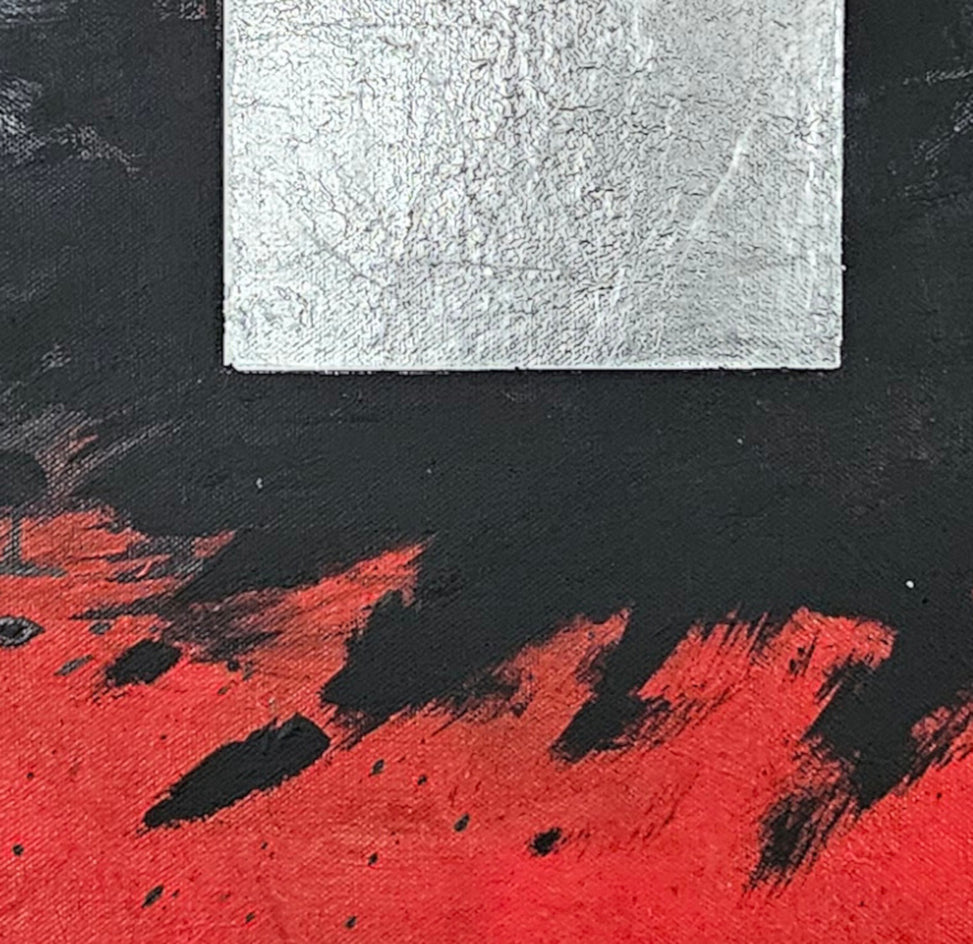 Firestorm by Leslie Ann Butler |  Closeup View of Artwork 