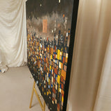 Original art for sale at UGallery.com | Midnight Magic by Leslie Ann Butler | $5,375 | acrylic painting | 40' h x 50' w | thumbnail 2