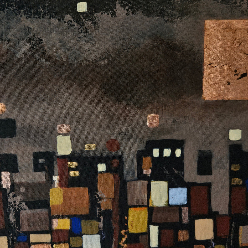 Midnight Magic by Leslie Ann Butler |  Closeup View of Artwork 