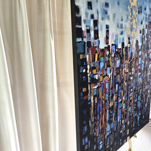 Momentum by Leslie Ann Butler |  Side View of Artwork 