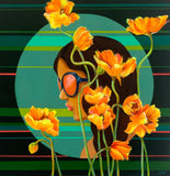 Original art for sale at UGallery.com | Behind Every Bloom by Leticia Lacy | $1,550 | acrylic painting | 20' h x 20' w | thumbnail 1