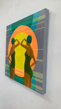 Original art for sale at UGallery.com | Double Vision by Leticia Lacy | $1,550 | acrylic painting | 20' h x 20' w | thumbnail 2