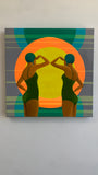 Original art for sale at UGallery.com | Double Vision by Leticia Lacy | $1,550 | acrylic painting | 20' h x 20' w | thumbnail 3