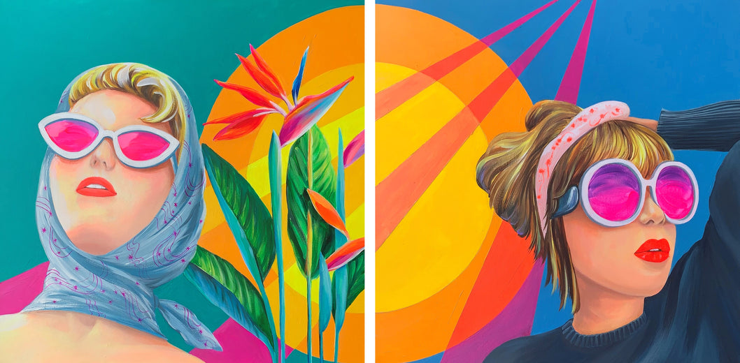 LA in Dayglo Part 1 and Part 2 by Leticia Lacy |  Artwork Main Image 