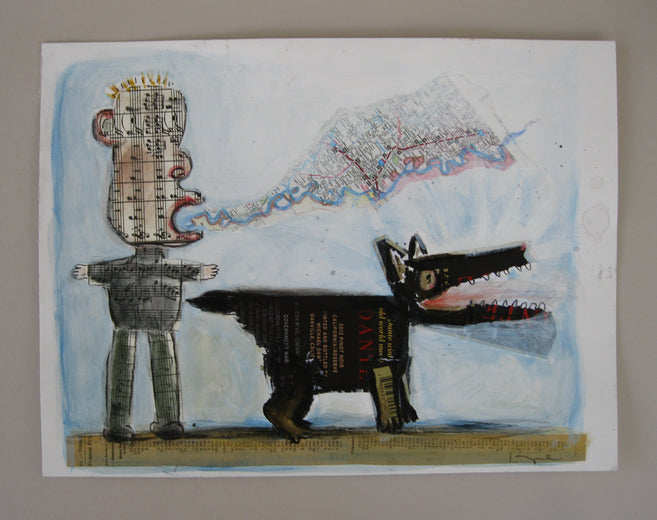 Dante by Libby Ramage |  Side View of Artwork 