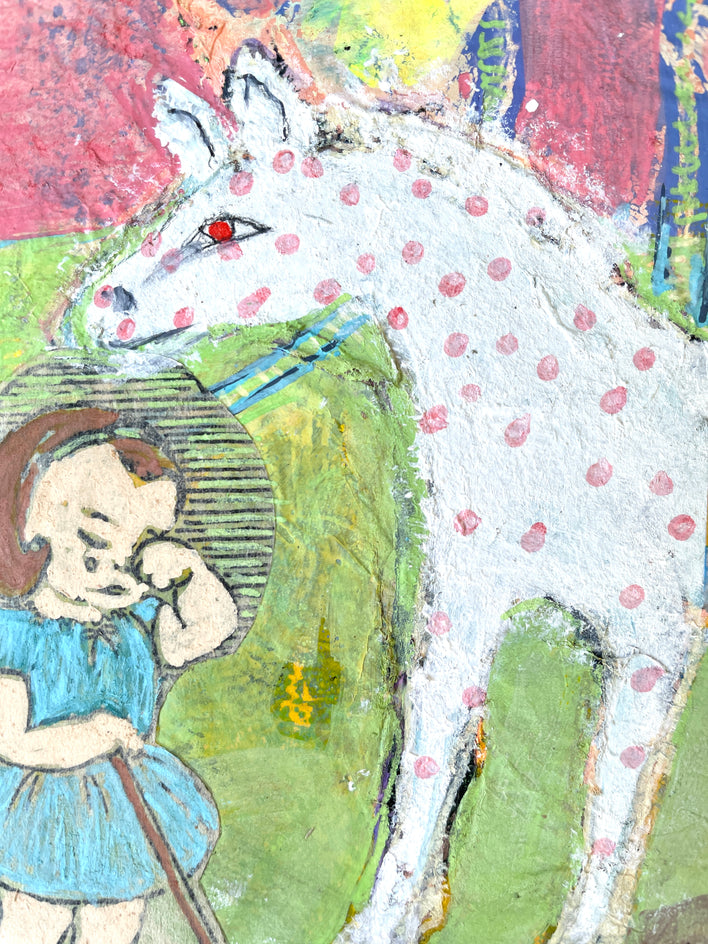 Letting Go of Childhood by Libby Ramage |  Closeup View of Artwork 