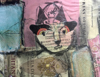 Original art for sale at UGallery.com | Tre Cani by Libby Ramage | $475 | mixed media artwork | 11.5' h x 19' w | thumbnail 4