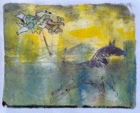 Original art for sale at UGallery.com | Morning on the Bayou by Libby Ramage | $275 | printmaking | 8' h x 10' w | thumbnail 2