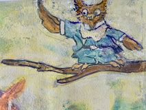 Original art for sale at UGallery.com | No Holding Horses by Libby Ramage | $275 | printmaking | 8' h x 10' w | thumbnail 4