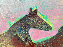 Original art for sale at UGallery.com | Red Dust by Libby Ramage | $275 | printmaking | 8' h x 10' w | thumbnail 4