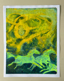 Original art for sale at UGallery.com | Running Through Summer by Libby Ramage | $475 | printmaking | 14' h x 11' w | thumbnail 2