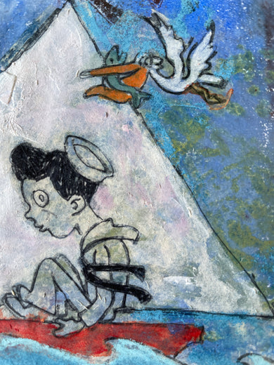 Sea, Horse by Libby Ramage |   Closeup View of Artwork 